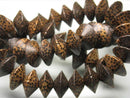 TOKO-BEADS PW305-08N Palm wood bead (strand) 15~16mm PW305-08N ココナッツビーズ（連） 15~16mm Asian bead & African bead  Handmade,Lampeork,bead,asia,india,ethnic,parts,accessory,beads とんぼ玉,ビーズ,トンボ玉,アジア,インド,エスニック,手作り,パーツ,アクセサリー