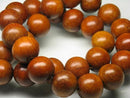 TOKO-BEADS PW307-07N Wooden bead (strand) 15mm PW307-07N ウッドビーズ（連） 15mm Asian bead & African bead  Handmade,Lampeork,bead,asia,india,ethnic,parts,accessory,beads とんぼ玉,ビーズ,トンボ玉,アジア,インド,エスニック,手作り,パーツ,アクセサリー