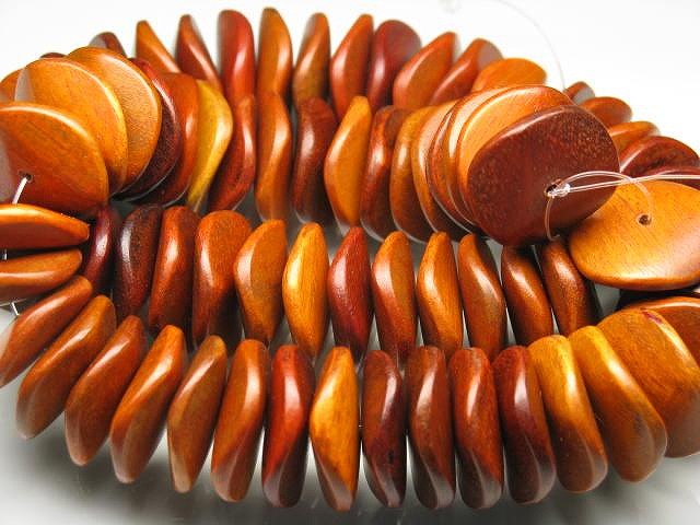 TOKO-BEADS PW307-13N Wooden bead (strand) 20mm PW307-13N ウッドビーズ（連） 20mm Asian bead & African bead  Handmade,Lampeork,bead,asia,india,ethnic,parts,accessory,beads とんぼ玉,ビーズ,トンボ玉,アジア,インド,エスニック,手作り,パーツ,アクセサリー