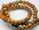 TOKO-BEADS PW308-03N Wooden bead (strand) 6mm PW308-03N ウッドビーズ（連） 6mm Asian bead & African bead  Handmade,Lampeork,bead,asia,india,ethnic,parts,accessory,beads とんぼ玉,ビーズ,トンボ玉,アジア,インド,エスニック,手作り,パーツ,アクセサリー