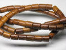 TOKO-BEADS PW308-13N Wooden bead (strand) 5.5mm PW308-13N ウッドビーズ（連） 5.5mm Asian bead & African bead  Handmade,Lampeork,bead,asia,india,ethnic,parts,accessory,beads とんぼ玉,ビーズ,トンボ玉,アジア,インド,エスニック,手作り,パーツ,アクセサリー
