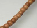 TOKO-BEADS PW309-02N Wooden bead (strand) 4mm PW309-02N ウッドビーズ（連） 4mm Asian bead & African bead  Handmade,Lampeork,bead,asia,india,ethnic,parts,accessory,beads とんぼ玉,ビーズ,トンボ玉,アジア,インド,エスニック,手作り,パーツ,アクセサリー