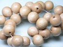 TOKO-BEADS PW309-08N Wooden bead (strand) 15mm PW309-08N ウッドビーズ（連） 15mm Asian bead & African bead  Handmade,Lampeork,bead,asia,india,ethnic,parts,accessory,beads とんぼ玉,ビーズ,トンボ玉,アジア,インド,エスニック,手作り,パーツ,アクセサリー
