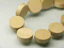 TOKO-BEADS PW310-28N Wooden bead (strand) 15mm PW310-28N ウッドビーズ（連） 15mm Asian bead & African bead  Handmade,Lampeork,bead,asia,india,ethnic,parts,accessory,beads とんぼ玉,ビーズ,トンボ玉,アジア,インド,エスニック,手作り,パーツ,アクセサリー