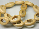 TOKO-BEADS PW310-05N Wooden bead (strand) 19mm PW310-05N ウッドビーズ（連） 19mm Asian bead & African bead  Handmade,Lampeork,bead,asia,india,ethnic,parts,accessory,beads とんぼ玉,ビーズ,トンボ玉,アジア,インド,エスニック,手作り,パーツ,アクセサリー