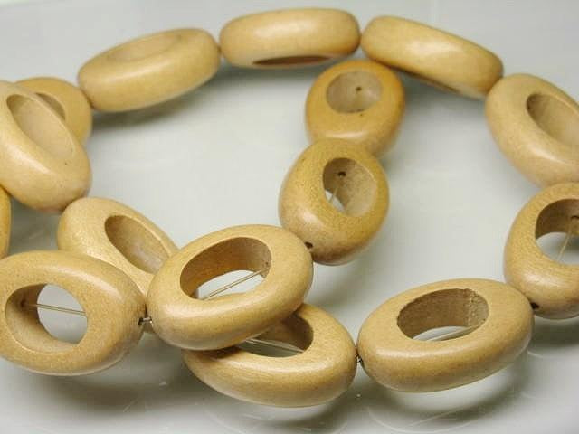 TOKO-BEADS PW310-05N Wooden bead (strand) 19mm PW310-05N ウッドビーズ（連） 19mm Asian bead & African bead  Handmade,Lampeork,bead,asia,india,ethnic,parts,accessory,beads とんぼ玉,ビーズ,トンボ玉,アジア,インド,エスニック,手作り,パーツ,アクセサリー
