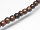 TOKO-BEADS PW311-02N Wooden bead (strand) 4mm PW311-02N ウッドビーズ（連） 4mm Asian bead & African bead  Handmade,Lampeork,bead,asia,india,ethnic,parts,accessory,beads とんぼ玉,ビーズ,トンボ玉,アジア,インド,エスニック,手作り,パーツ,アクセサリー