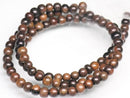 TOKO-BEADS PW311-02N Wooden bead (strand) 4mm PW311-02N ウッドビーズ（連） 4mm Asian bead & African bead  Handmade,Lampeork,bead,asia,india,ethnic,parts,accessory,beads とんぼ玉,ビーズ,トンボ玉,アジア,インド,エスニック,手作り,パーツ,アクセサリー