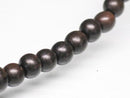 TOKO-BEADS PW311-03N Wooden bead (strand) 5mm PW311-03N ウッドビーズ（連） 5mm Asian bead & African bead  Handmade,Lampeork,bead,asia,india,ethnic,parts,accessory,beads とんぼ玉,ビーズ,トンボ玉,アジア,インド,エスニック,手作り,パーツ,アクセサリー