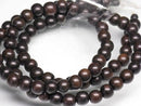 TOKO-BEADS PW311-03N Wooden bead (strand) 5mm PW311-03N ウッドビーズ（連） 5mm Asian bead & African bead  Handmade,Lampeork,bead,asia,india,ethnic,parts,accessory,beads とんぼ玉,ビーズ,トンボ玉,アジア,インド,エスニック,手作り,パーツ,アクセサリー