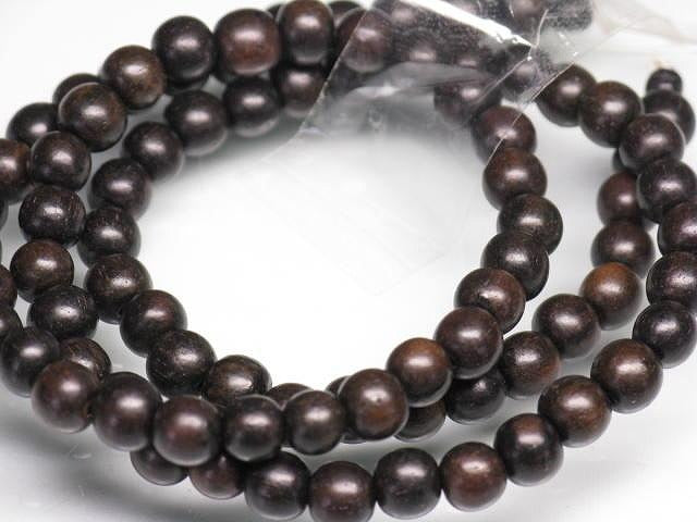 TOKO-BEADS PW311-03N Wooden bead (strand) 5mm PW311-03N ウッドビーズ（連） 5mm Asian bead & African bead  Handmade,Lampeork,bead,asia,india,ethnic,parts,accessory,beads とんぼ玉,ビーズ,トンボ玉,アジア,インド,エスニック,手作り,パーツ,アクセサリー