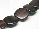 TOKO-BEADS PW311-32N Wooden bead (strand) 25mm PW311-32N ウッドビーズ（連） 25mm Asian bead & African bead  Handmade,Lampeork,bead,asia,india,ethnic,parts,accessory,beads とんぼ玉,ビーズ,トンボ玉,アジア,インド,エスニック,手作り,パーツ,アクセサリー