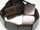 TOKO-BEADS PW311-34N Wooden bead (strand) 30mm PW311-34N ウッドビーズ（連） 30mm Asian bead & African bead  Handmade,Lampeork,bead,asia,india,ethnic,parts,accessory,beads とんぼ玉,ビーズ,トンボ玉,アジア,インド,エスニック,手作り,パーツ,アクセサリー