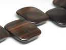 TOKO-BEADS PW311-35N Wooden bead (strand) 35mm PW311-35N ウッドビーズ（連） 35mm Asian bead & African bead  Handmade,Lampeork,bead,asia,india,ethnic,parts,accessory,beads とんぼ玉,ビーズ,トンボ玉,アジア,インド,エスニック,手作り,パーツ,アクセサリー