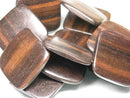 TOKO-BEADS PW311-35N Wooden bead (strand) 35mm PW311-35N ウッドビーズ（連） 35mm Asian bead & African bead  Handmade,Lampeork,bead,asia,india,ethnic,parts,accessory,beads とんぼ玉,ビーズ,トンボ玉,アジア,インド,エスニック,手作り,パーツ,アクセサリー