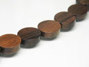 TOKO-BEADS PW311-40N Wooden bead (strand) 15mm PW311-40N ウッドビーズ（連） 15mm Asian bead & African bead  Handmade,Lampeork,bead,asia,india,ethnic,parts,accessory,beads とんぼ玉,ビーズ,トンボ玉,アジア,インド,エスニック,手作り,パーツ,アクセサリー