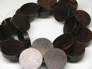 TOKO-BEADS PW311-41N Wooden bead (strand) 19.5mm PW311-41N ウッドビーズ（連） 19.5mm Asian bead & African bead  Handmade,Lampeork,bead,asia,india,ethnic,parts,accessory,beads とんぼ玉,ビーズ,トンボ玉,アジア,インド,エスニック,手作り,パーツ,アクセサリー
