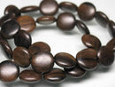 TOKO-BEADS PW311-43N Wooden bead (strand) 11mm PW311-43N ウッドビーズ（連） 11mm Asian bead & African bead  Handmade,Lampeork,bead,asia,india,ethnic,parts,accessory,beads とんぼ玉,ビーズ,トンボ玉,アジア,インド,エスニック,手作り,パーツ,アクセサリー