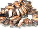 TOKO-BEADS PW311-53N Wooden bead (strand) 19mm PW311-53N ウッドビーズ（連） 19mm Asian bead & African bead  Handmade,Lampeork,bead,asia,india,ethnic,parts,accessory,beads とんぼ玉,ビーズ,トンボ玉,アジア,インド,エスニック,手作り,パーツ,アクセサリー