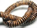 TOKO-BEADS PW311-80N Wooden bead (strand) 15~17mm PW311-80N ウッドビーズ（連） 15~17mm Asian bead & African bead  Handmade,Lampeork,bead,asia,india,ethnic,parts,accessory,beads とんぼ玉,ビーズ,トンボ玉,アジア,インド,エスニック,手作り,パーツ,アクセサリー