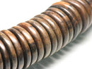 TOKO-BEADS PW311-82N Wooden bead (strand) 24mm PW311-82N ウッドビーズ（連） 24mm Asian bead & African bead  Handmade,Lampeork,bead,asia,india,ethnic,parts,accessory,beads とんぼ玉,ビーズ,トンボ玉,アジア,インド,エスニック,手作り,パーツ,アクセサリー