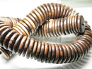 TOKO-BEADS PW311-82N Wooden bead (strand) 24mm PW311-82N ウッドビーズ（連） 24mm Asian bead & African bead  Handmade,Lampeork,bead,asia,india,ethnic,parts,accessory,beads とんぼ玉,ビーズ,トンボ玉,アジア,インド,エスニック,手作り,パーツ,アクセサリー