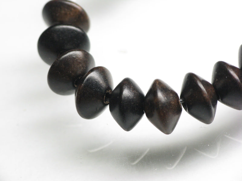 TOKO-BEADS PW311-83N Wooden bead (strand) 8.5mm PW311-83N ウッドビーズ（連） 8.5mm Asian bead & African bead  Handmade,Lampeork,bead,asia,india,ethnic,parts,accessory,beads とんぼ玉,ビーズ,トンボ玉,アジア,インド,エスニック,手作り,パーツ,アクセサリー
