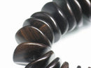 TOKO-BEADS PW311-93N Wooden bead (strand) 20mm PW311-93N ウッドビーズ（連） 20mm Asian bead & African bead  Handmade,Lampeork,bead,asia,india,ethnic,parts,accessory,beads とんぼ玉,ビーズ,トンボ玉,アジア,インド,エスニック,手作り,パーツ,アクセサリー