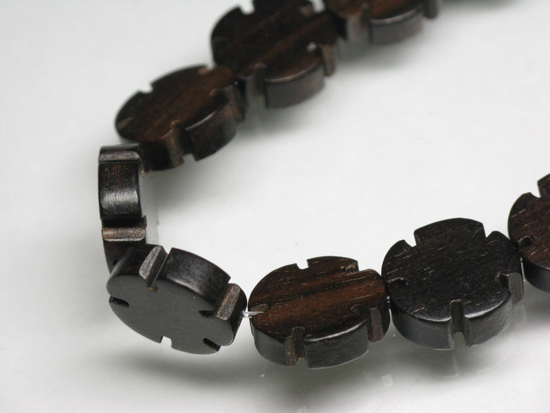 TOKO-BEADS PW312-06N Wooden bead (strand) 12mm PW312-06N ウッドビーズ（連） 12mm Asian bead & African bead  Handmade,Lampeork,bead,asia,india,ethnic,parts,accessory,beads とんぼ玉,ビーズ,トンボ玉,アジア,インド,エスニック,手作り,パーツ,アクセサリー