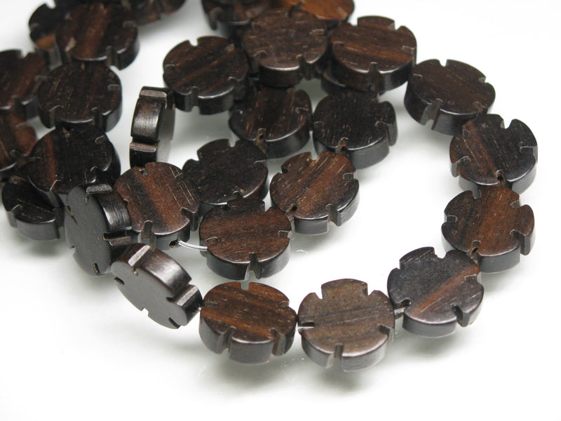 TOKO-BEADS PW312-06N Wooden bead (strand) 12mm PW312-06N ウッドビーズ（連） 12mm Asian bead & African bead  Handmade,Lampeork,bead,asia,india,ethnic,parts,accessory,beads とんぼ玉,ビーズ,トンボ玉,アジア,インド,エスニック,手作り,パーツ,アクセサリー