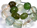 TOKO-BEADS RC003N-53 Old Glass bead (Musk) (strand) 19~25mm RC003N-53 オールドガラスビーズ（muka連） 19~25mm Asian bead & African bead  Handmade,Lampeork,bead,asia,india,ethnic,parts,accessory,beads とんぼ玉,ビーズ,トンボ玉,アジア,インド,エスニック,手作り,パーツ,アクセサリー