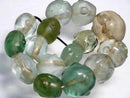TOKO-BEADS RC003N-55 Old Glass bead (Musk) (strand) 17~28mm RC003N-55 オールドガラスビーズ（muka連） 17~28mm Asian bead & African bead  Handmade,Lampeork,bead,asia,india,ethnic,parts,accessory,beads とんぼ玉,ビーズ,トンボ玉,アジア,インド,エスニック,手作り,パーツ,アクセサリー