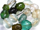 TOKO-BEADS RC003N-56 Old Glass bead (Musk) (strand) 16~28mm RC003N-56 オールドガラスビーズ（muka連） 16~28mm Asian bead & African bead  Handmade,Lampeork,bead,asia,india,ethnic,parts,accessory,beads とんぼ玉,ビーズ,トンボ玉,アジア,インド,エスニック,手作り,パーツ,アクセサリー