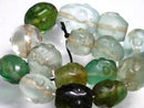 TOKO-BEADS RC003N-60 Old Glass bead (Musk) (strand) 17~28mm RC003N-60 オールドガラスビーズ（muka連） 17~28mm Asian bead & African bead  Handmade,Lampeork,bead,asia,india,ethnic,parts,accessory,beads とんぼ玉,ビーズ,トンボ玉,アジア,インド,エスニック,手作り,パーツ,アクセサリー