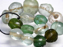 TOKO-BEADS RC003N-66 Old Glass bead (Musk) (strand) 17~30mm RC003N-66 オールドガラスビーズ（muka連） 17~30mm Asian bead & African bead  Handmade,Lampeork,bead,asia,india,ethnic,parts,accessory,beads とんぼ玉,ビーズ,トンボ玉,アジア,インド,エスニック,手作り,パーツ,アクセサリー