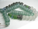 TOKO-BEADS RC202-31N Recycled glass bead (strand) 11~17mm RC202-31N リサイクルガラスビーズ（連） 11~17mm Asian bead & African bead  Handmade,Lampeork,bead,asia,india,ethnic,parts,accessory,beads とんぼ玉,ビーズ,トンボ玉,アジア,インド,エスニック,手作り,パーツ,アクセサリー