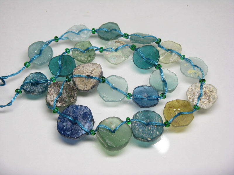 TOKO-BEADS RG102-01N Disk-shaped Roman glass (strand 21pcs) 13~18mm RG102-01N 円盤型ローマングラス（連 21個) 13~18mm Asian bead & African bead  Handmade,Lampeork,bead,asia,india,ethnic,parts,accessory,beads とんぼ玉,ビーズ,トンボ玉,アジア,インド,エスニック,手作り,パーツ,アクセサリー