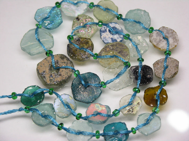 TOKO-BEADS RG102-03N Disk-shaped Roman glass (strand 25pcs) 11~17mm RG102-03N 円盤型ローマングラス（連 25個) 11~17mm Asian bead & African bead  Handmade,Lampeork,bead,asia,india,ethnic,parts,accessory,beads とんぼ玉,ビーズ,トンボ玉,アジア,インド,エスニック,手作り,パーツ,アクセサリー