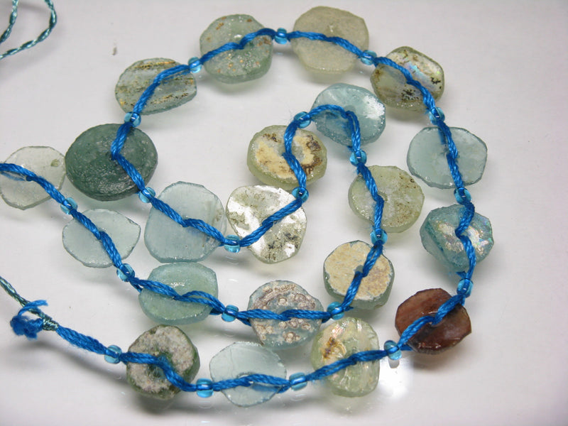 TOKO-BEADS RG102-04N Disk-shaped Roman glass (strand 21pcs) 13~18mm RG102-04N 円盤型ローマングラス（連 21個) 13~18mm Asian bead & African bead  Handmade,Lampeork,bead,asia,india,ethnic,parts,accessory,beads とんぼ玉,ビーズ,トンボ玉,アジア,インド,エスニック,手作り,パーツ,アクセサリー
