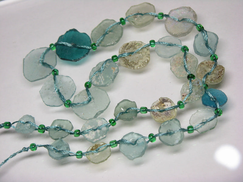 TOKO-BEADS RG102-07N Disk-shaped Roman glass (strand 25pcs) 9~17mm RG102-07N 円盤型ローマングラス（連 25個) 9~17mm Asian bead & African bead  Handmade,Lampeork,bead,asia,india,ethnic,parts,accessory,beads とんぼ玉,ビーズ,トンボ玉,アジア,インド,エスニック,手作り,パーツ,アクセサリー