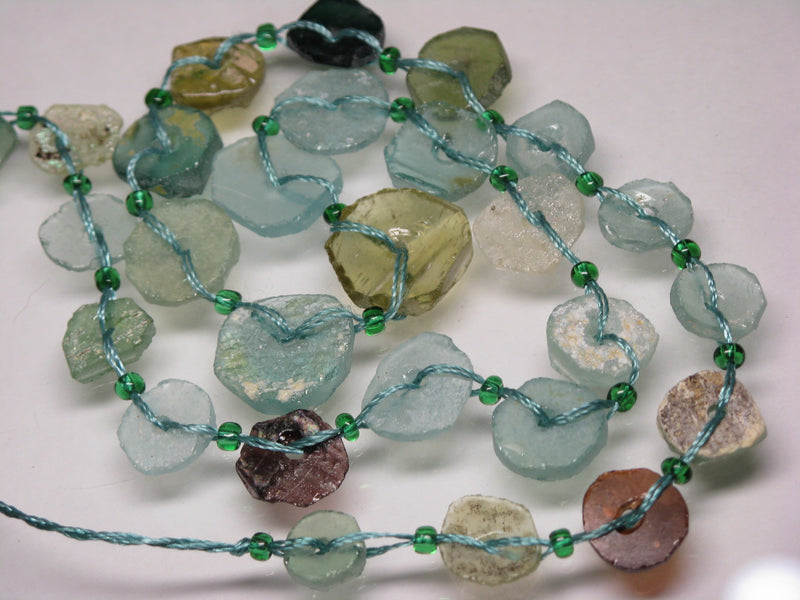 TOKO-BEADS RG102-09N Disk-shaped Roman glass (strand 27pcs) 9~16mm RG102-09N 円盤型ローマングラス（連 27個) 9~16mm Asian bead & African bead  Handmade,Lampeork,bead,asia,india,ethnic,parts,accessory,beads とんぼ玉,ビーズ,トンボ玉,アジア,インド,エスニック,手作り,パーツ,アクセサリー
