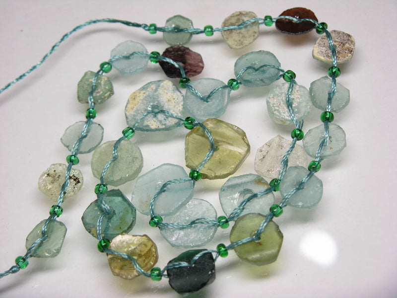 TOKO-BEADS RG102-09N Disk-shaped Roman glass (strand 27pcs) 9~16mm RG102-09N 円盤型ローマングラス（連 27個) 9~16mm Asian bead & African bead  Handmade,Lampeork,bead,asia,india,ethnic,parts,accessory,beads とんぼ玉,ビーズ,トンボ玉,アジア,インド,エスニック,手作り,パーツ,アクセサリー