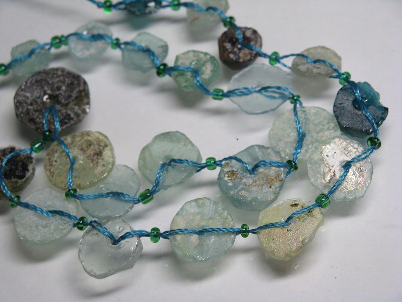 TOKO-BEADS RG102N-01 Disk-shaped Roman glass (strand) 10~17mm RG102N-01 円盤型ローマングラス小（連） 10~17mm Asian bead & African bead  Handmade,Lampeork,bead,asia,india,ethnic,parts,accessory,beads とんぼ玉,ビーズ,トンボ玉,アジア,インド,エスニック,手作り,パーツ,アクセサリー