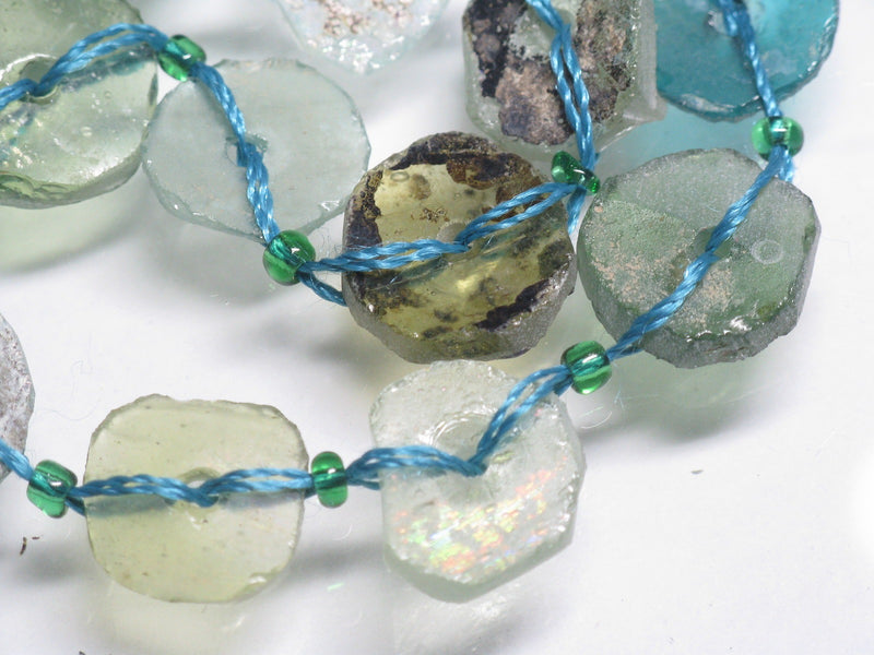 TOKO-BEADS RG102N-06 Disk-shaped Roman glass (strand) 10~18mm RG102N-06 円盤型ローマングラス小（連） 10~18mm Asian bead & African bead  Handmade,Lampeork,bead,asia,india,ethnic,parts,accessory,beads とんぼ玉,ビーズ,トンボ玉,アジア,インド,エスニック,手作り,パーツ,アクセサリー