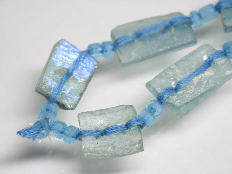 TOKO-BEADS RG103-03N Rectangular Roman glass with 2 Holes (strand) 8~9mm RG103-03N 長方形ローマングラス２穴（連） 8~9mm Asian bead & African bead  Handmade,Lampeork,bead,asia,india,ethnic,parts,accessory,beads とんぼ玉,ビーズ,トンボ玉,アジア,インド,エスニック,手作り,パーツ,アクセサリー