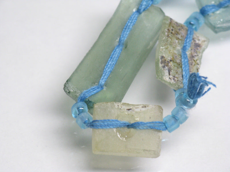 TOKO-BEADS RG103-05N Rectangular Roman glass with 2 Holes (strand) 8~9mm RG103-05N 長方形ローマングラス２穴（連） 8~9mm Asian bead & African bead  Handmade,Lampeork,bead,asia,india,ethnic,parts,accessory,beads とんぼ玉,ビーズ,トンボ玉,アジア,インド,エスニック,手作り,パーツ,アクセサリー