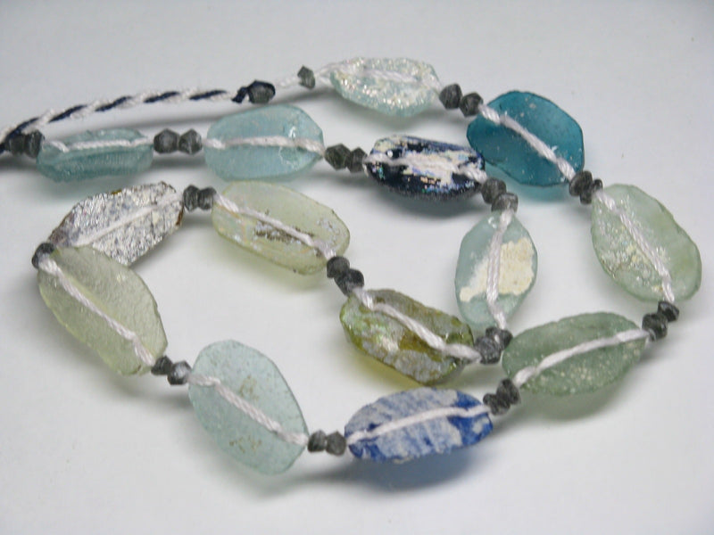TOKO-BEADS RG104-01N Oval Roman glass with 2 Holes (strand) 11~14mm RG104-01N オーバルローマングラス２穴（連） 11~14mm Asian bead & African bead  Handmade,Lampeork,bead,asia,india,ethnic,parts,accessory,beads とんぼ玉,ビーズ,トンボ玉,アジア,インド,エスニック,手作り,パーツ,アクセサリー