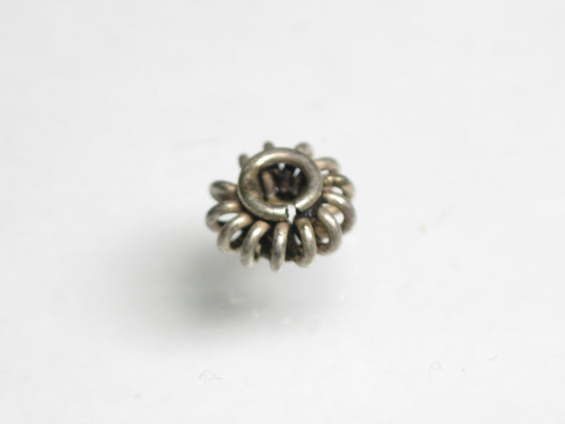 TOKO-BEADS SV249 Karen Silver bead 7.5mm SV249 カレンシルバービーズ 7.5mmLoose Kazuri カズリビーズ Asian bead & African bead  Handmade,Lampeork,bead,asia,india,ethnic,parts,accessory,beads とんぼ玉,ビーズ,トンボ玉,アジア,インド,エスニック,手作り,パーツ,アクセサリー