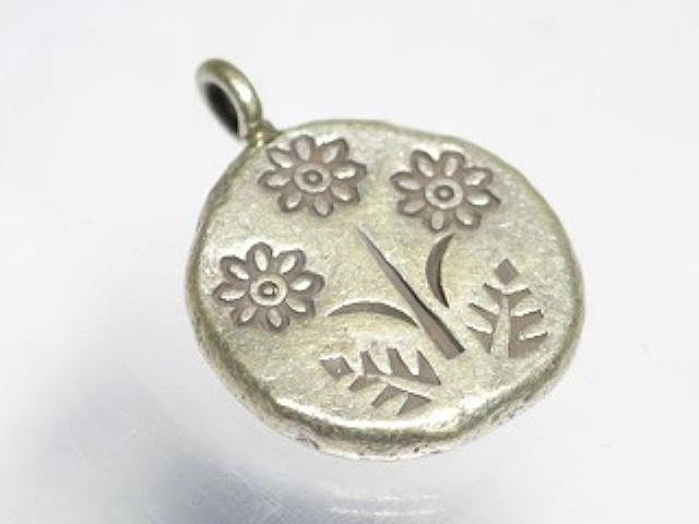 TOKO-BEADS SV275 Karen Silver Charm 16.5mm SV275 カレンシルバーチャーム 16.5mm Asian bead & African bead  Handmade,Lampeork,bead,asia,india,ethnic,parts,accessory,beads とんぼ玉,ビーズ,トンボ玉,アジア,インド,エスニック,手作り,パーツ,アクセサリー
