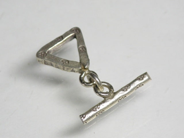 TOKO-BEADS SV333 Karen Silver Toggle clasp 10mm SV333 カレンシルバーエンドパーツ 10mm Asian bead & African bead  Handmade,Lampeork,bead,asia,india,ethnic,parts,accessory,beads とんぼ玉,ビーズ,トンボ玉,アジア,インド,エスニック,手作り,パーツ,アクセサリー
